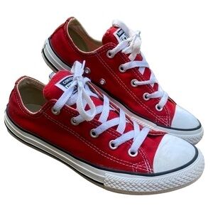 Youth Converse All  Star LowTop Red Size 3